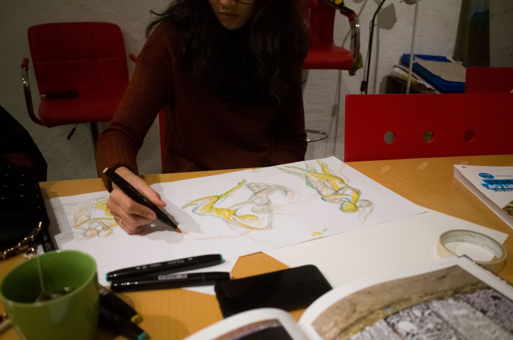 Photo taken by graffiti instructor, Nabil.